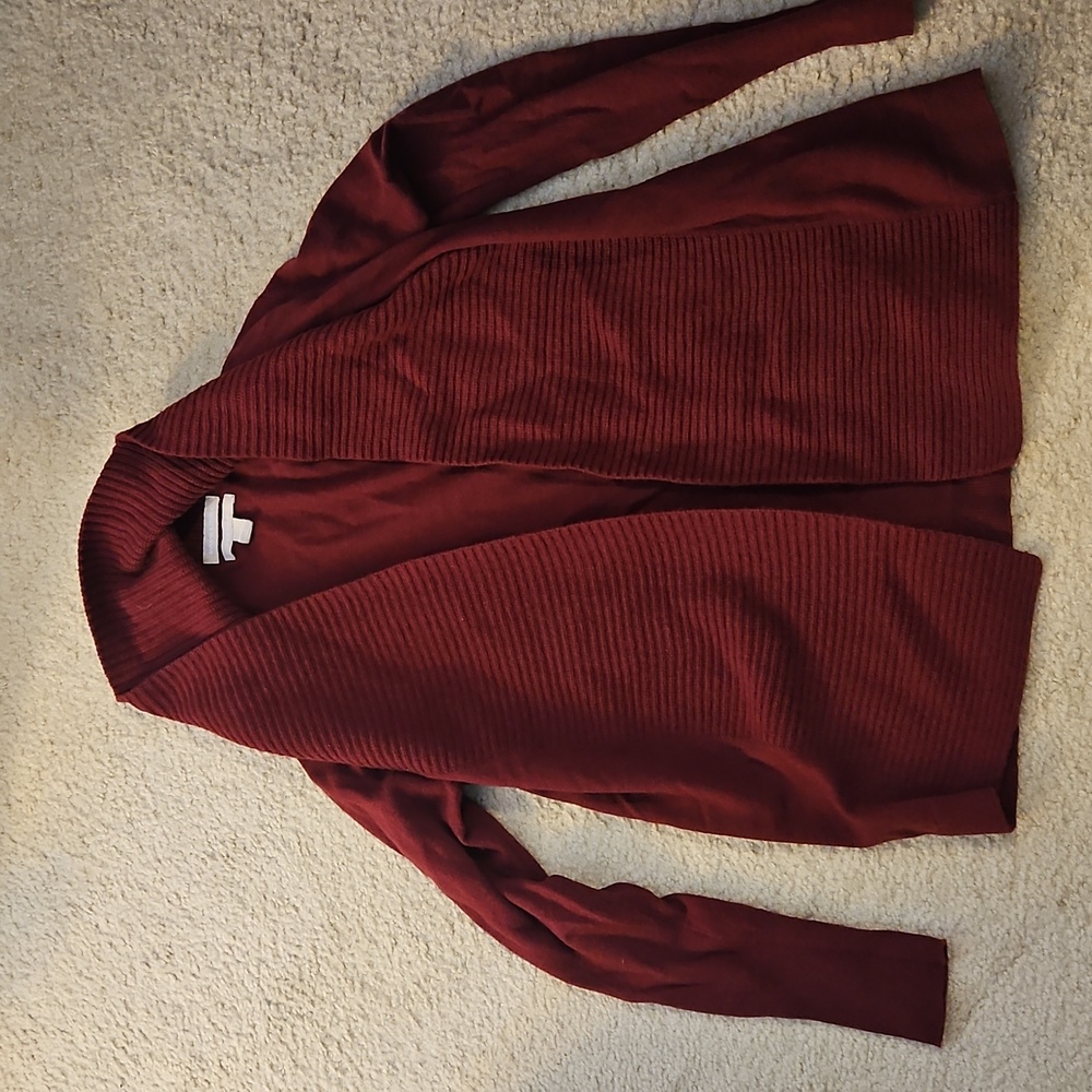 Banana Republic Deep Red Knit Cardigan